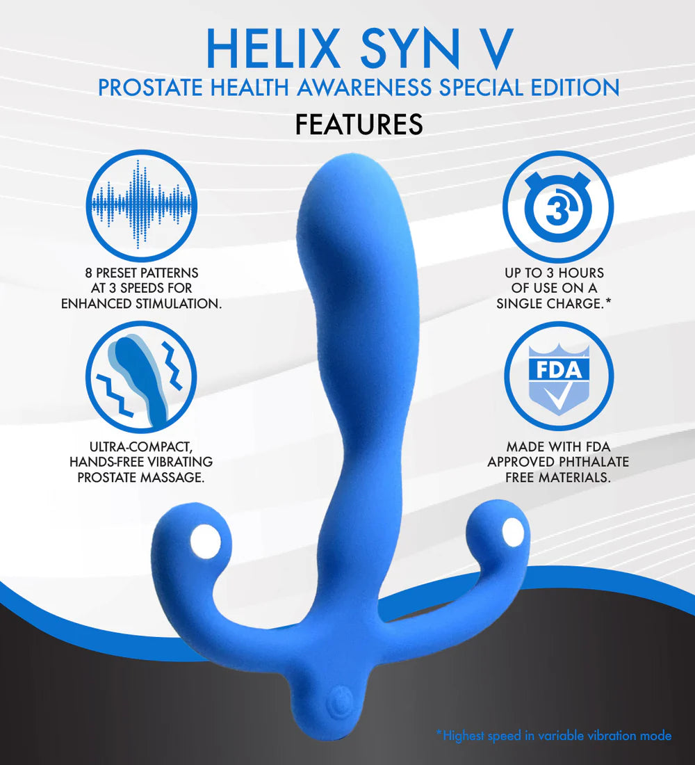 Aneros Helix Syn V Special Edition Blue
