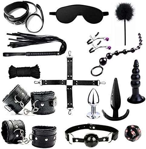 15 PCS Sex Bondage BDSM Kit, Foreplay Toy for Couples