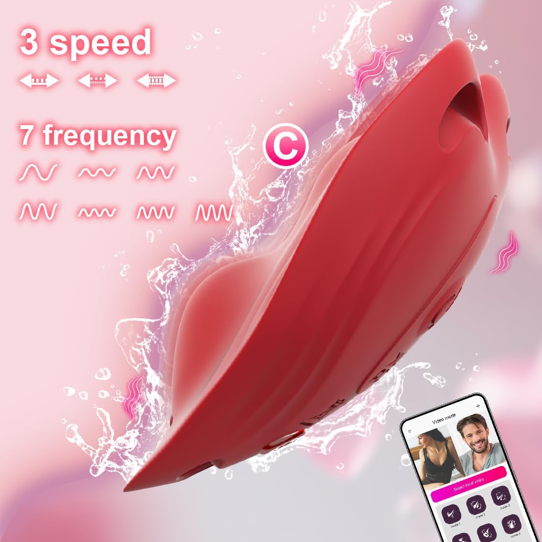 Rose Toy Wearable Vibrating Panties BDSM Adult Toy Couple Sex Toys for Sex Pleasure