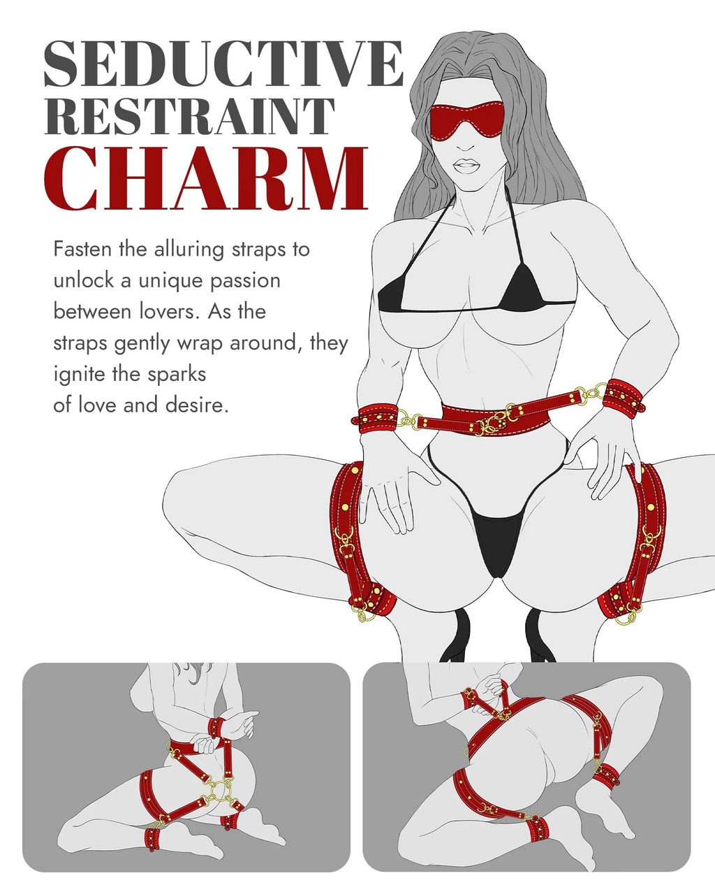 UTIMI Sex Bondage BDSM Kit 6PCS