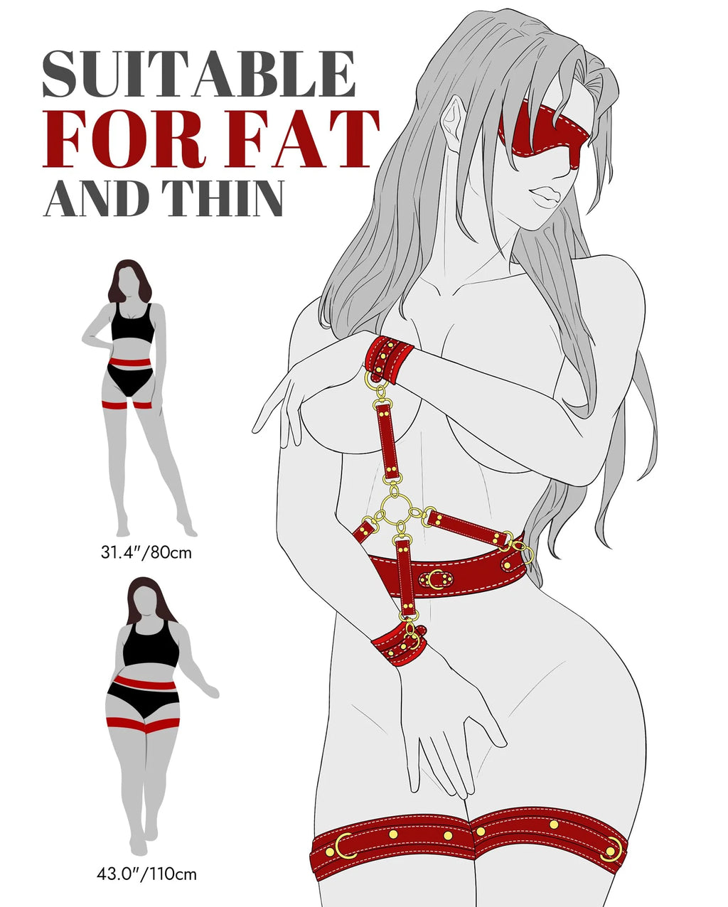 UTIMI Sex Bondage BDSM Kit 6PCS