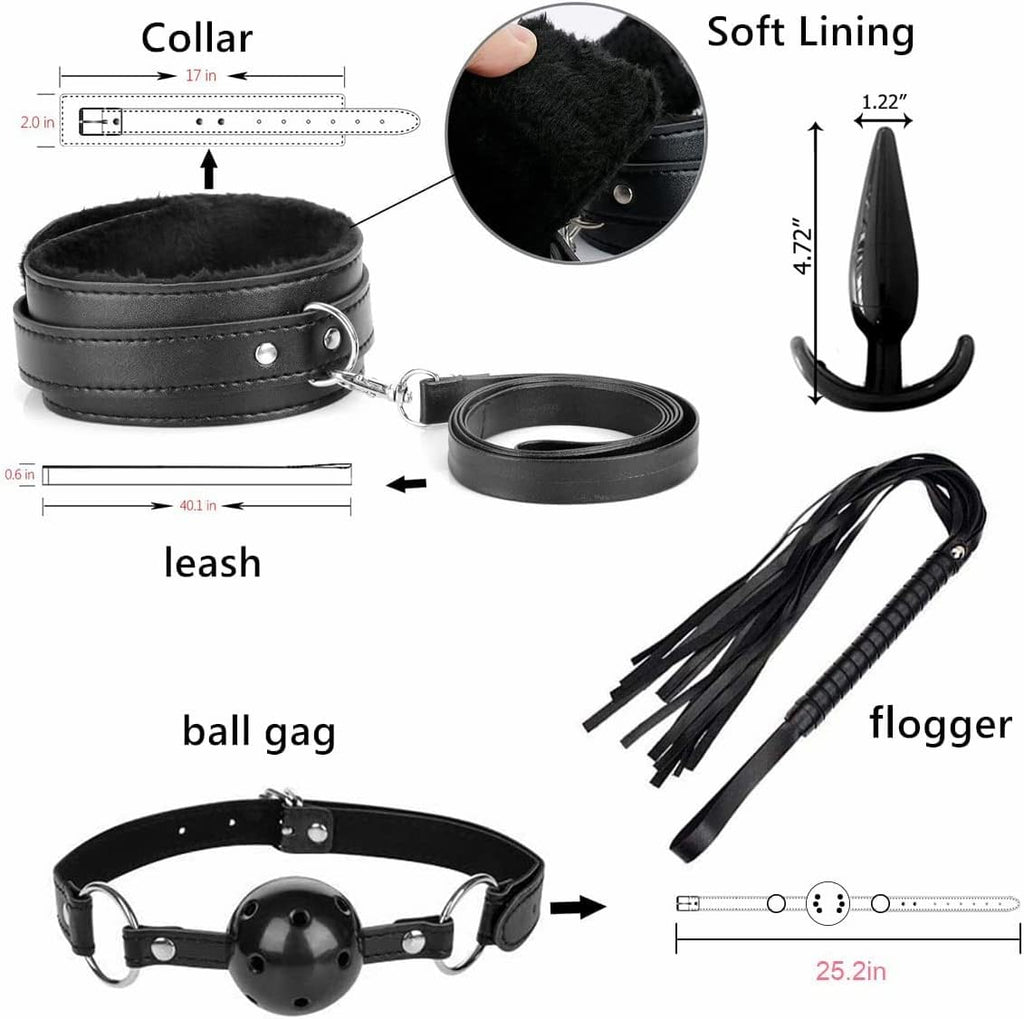 15 PCS Sex Bondage BDSM Kit, Foreplay Toy for Couples
