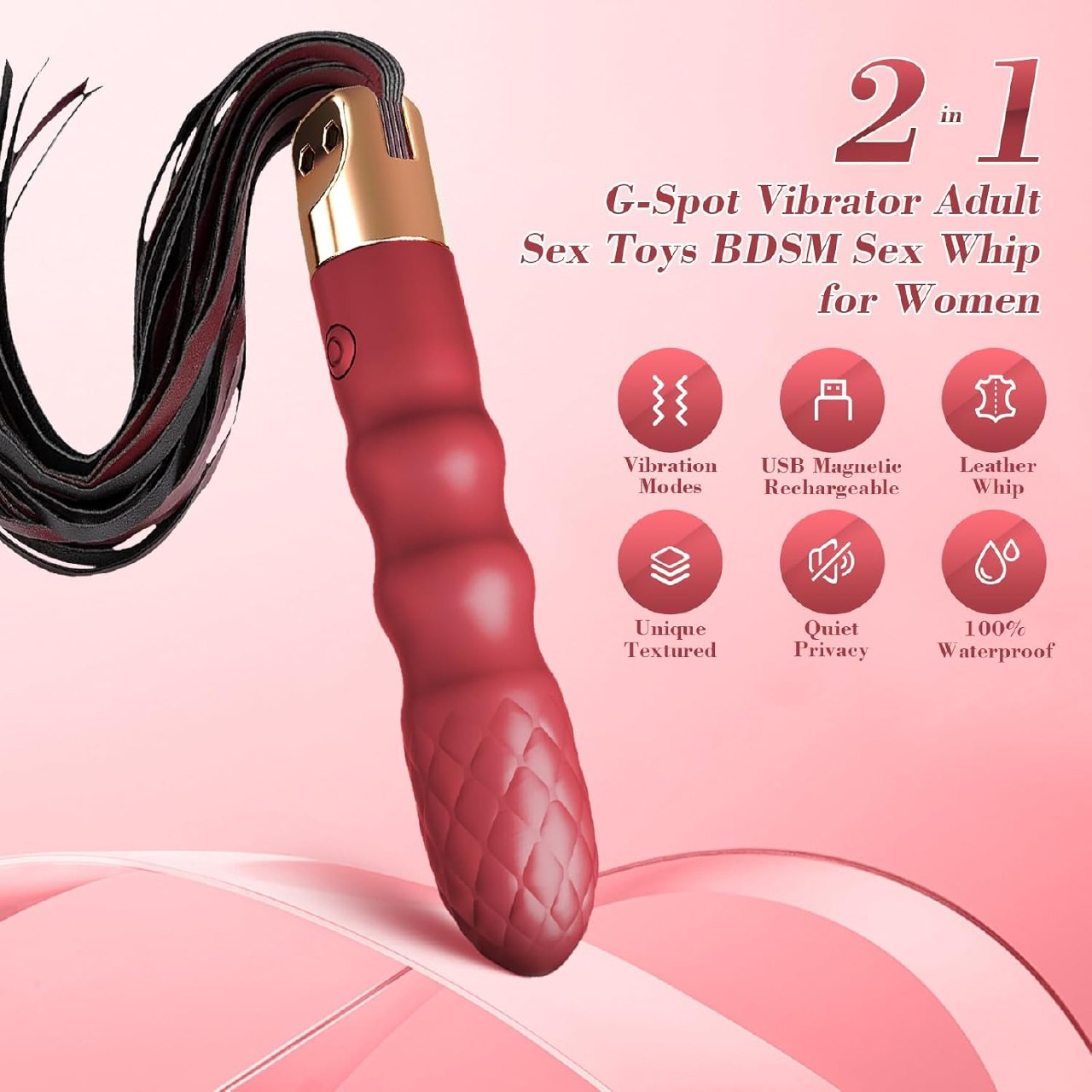 Sex Toys Dildo Vibrator for Women - Soft Silicone Women Sex Toys G Spot Vibrator with 10 Vibrating Modes, Waterproof & USB Magnetic Rechargeable Couples Female Adult Toys for Nipple, Anal, Clit