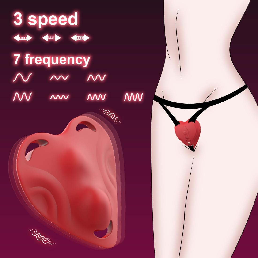 Sex Toys for Women,Rose Toy Wearable Vibrating Panties Mini Vibrator,App Remote Control Vibrator,3 Speed 7 Frequency Vibration Mode,Clitoral Stimulator BDSM Adult Toy Couple Sex Toys for Sex Pleasure