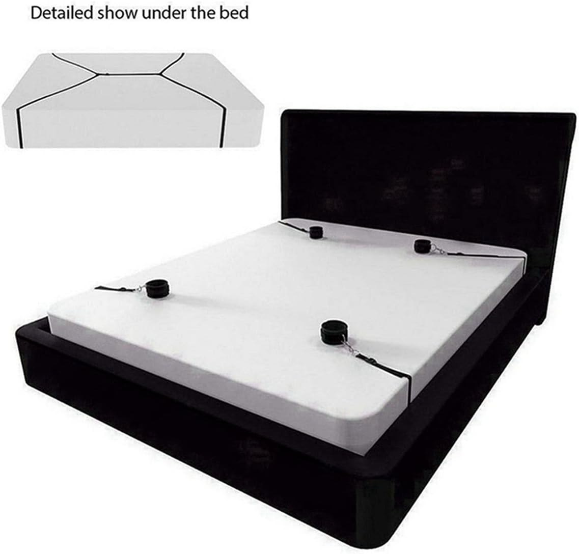 Sex Handcuff Bracelets Comfy Bed Restraint for Headboard Sex Ties for Ankles and Wrists Resistance Bands Arms and Legs Restrictions for Bed Sex Rope Cord & Rope for Bedroom Bed Bonage Kits Sweater